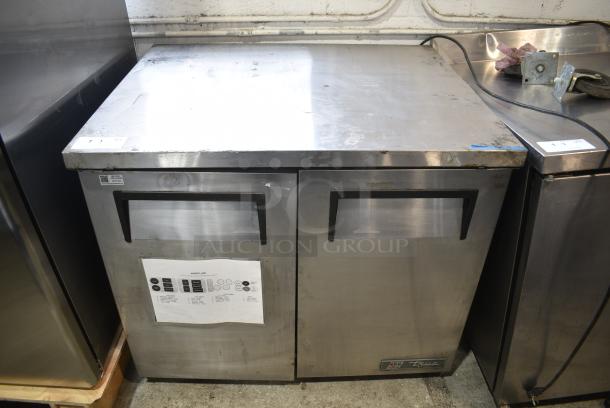 True TUC-36-LP Stainless Steel Commercial Undercounter 2 Door Cooler. 115 Volts, 1 Phase. Tested and Working! - Image 1 of 8