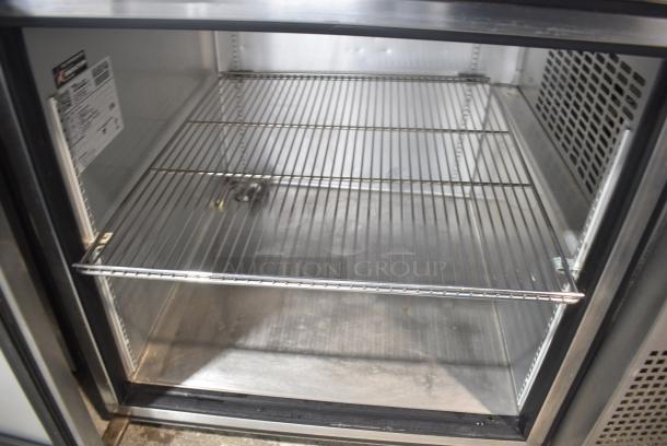 2018 True TWT-44-HC Stainless Steel Commercial Work Top Single Door Cooler on Commercial Casters.  115 Volts, 1 Phase. Tested and Working! - Image 6 of 8