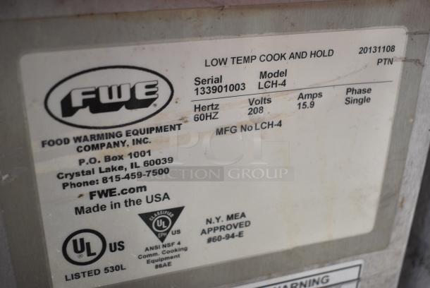 FWE LCJ-4 Stainless Steel Commercial Electric Powered Heated Holding Cabinet. 208 Volts, 1 Phase. - Image 6 of 7