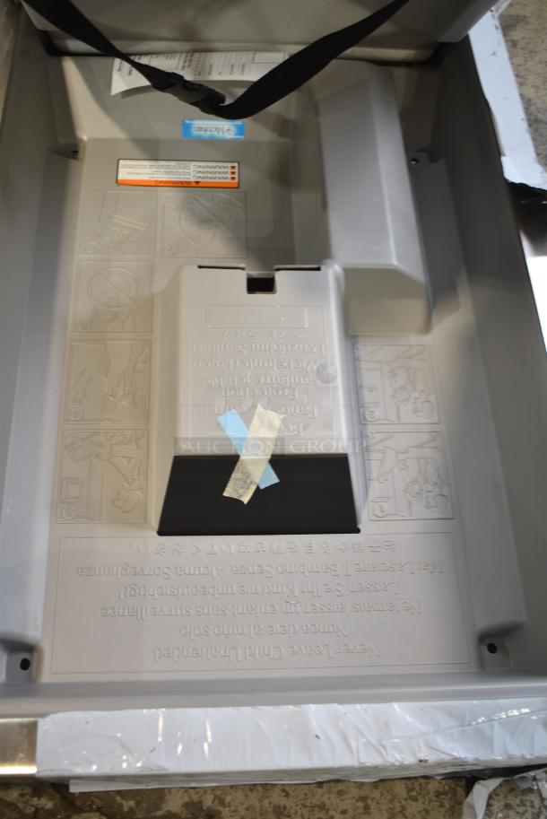 BRAND NEW SCRATCH AND DENT! Koala Kare Stainless Steel Baby Changing Station. - Image 4 of 7