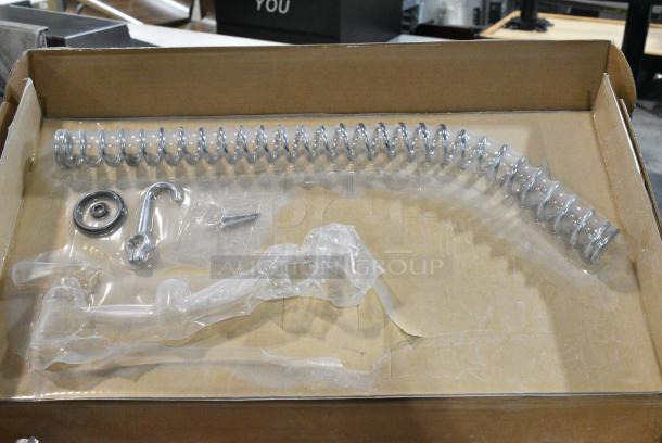 BRAND NEW SCRATCH AND DENT! Regency 600PRD8X 1.15 GPM Deck-Mounted Pre-Rinse Faucet with 8" Centers and 8" Add-On Faucet - Image 4 of 5