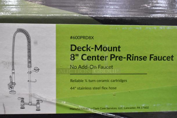BRAND NEW SCRATCH AND DENT! Regency 600PRD8X 1.15 GPM Deck-Mounted Pre-Rinse Faucet with 8" Centers and 8" Add-On Faucet - Image 5 of 5