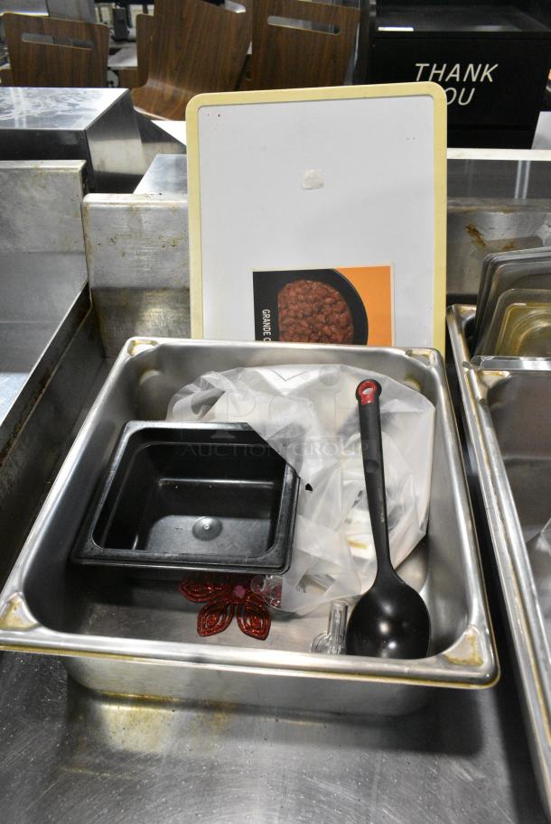 BRAND NEW SCRATCH AND DENT! Lot of Various Items Including Stainless Steel Drop In Bins and Oven Mitts - Image 5 of 5