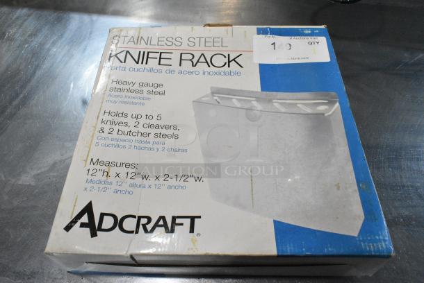 BRAND NEW SCRATCH AND DENT! Adcraft KR-12 Stainless Steel Knife Rack - Image 2 of 4