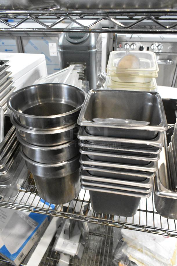 ALL ONE MONEY! Tier Lot of Stainless Steel Drop In Bins. - Image 4 of 6