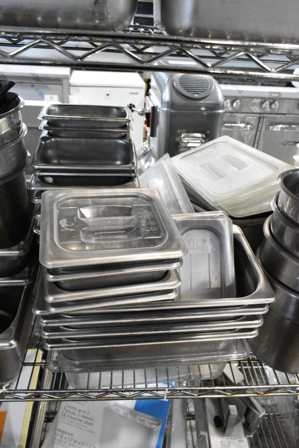 ALL ONE MONEY! Tier Lot of Stainless Steel Drop In Bins. - Image 5 of 6