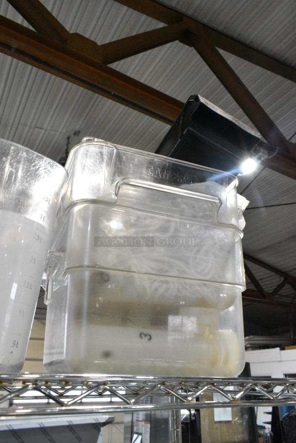 ALL ONE MONEY! Lot of Poly Containers and Bar Topping Rail - Image 2 of 4