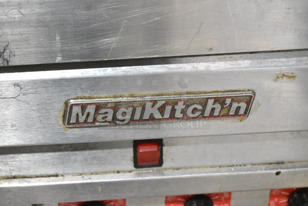 MagiKitch'n Stainless Steel Commercial Countertop Natural Gas Powered Chrome Top Flat Top Griddle w/ Thermostatic Controls. - Image 2 of 6