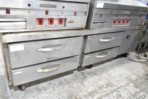 Beverage Air WTRCS84-1 Stainless Steel Commercial 4 Drawer Chef Base on Commercial Casters. 115 Volts, 1 Phase. Cannot Test Due To Plug Style - Image 1 of 9