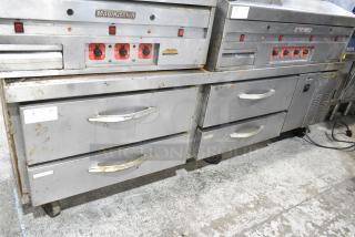 Beverage Air WTRCS84-1 Stainless Steel Commercial 4 Drawer Chef Base on Commercial Casters. 115 Volts, 1 Phase. Cannot Test Due To Plug Style