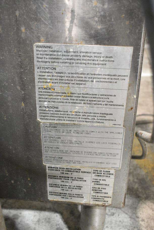 Electrolux Stainless Steel Commercial Electric Powered Floor Style Pasta Cooker. 208/240 Volts, 1 Phase. - Image 10 of 12