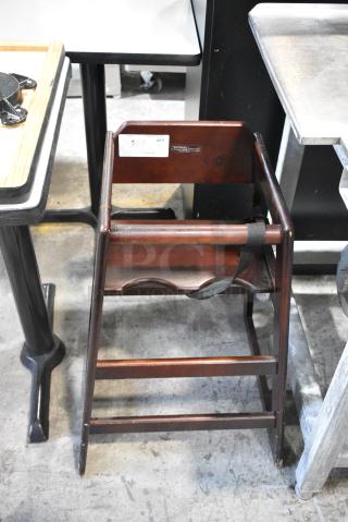 Wood Pattern High Chair.