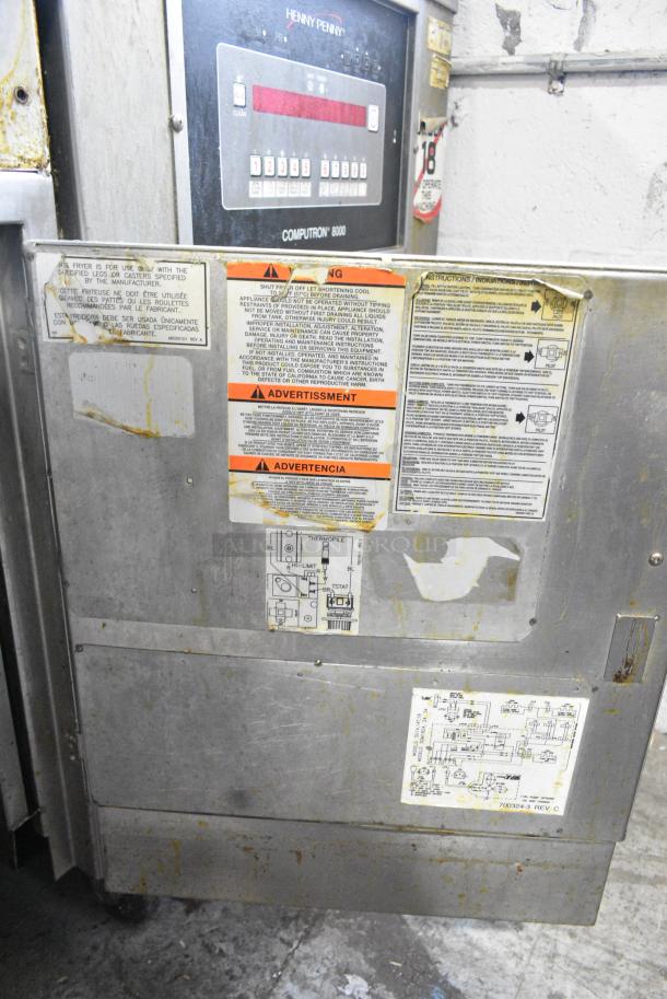 Stainless Steel Commercial Natural Gas Powered 2 Bay Deep Fat Fryer. - Image 8 of 10