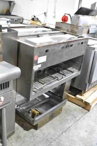 Jade Range Stainless Steel Commercial Cheese Melter and Dumping Station.