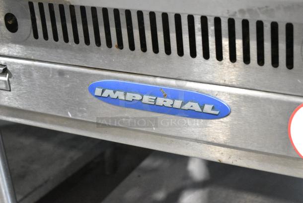 Imperial Stainless Steel Commercial Flat Top Griddle w/ Metal Under Shelf. - Image 3 of 5