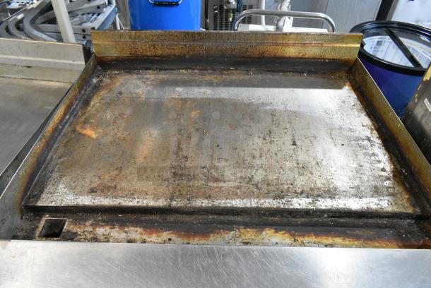 Imperial Stainless Steel Commercial Flat Top Griddle w/ Metal Under Shelf. - Image 5 of 5