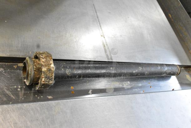 Imperial Stainless Steel Commercial Natural Gas Powered Flat Top Griddle w/ Metal Under Shelf. - Image 7 of 10