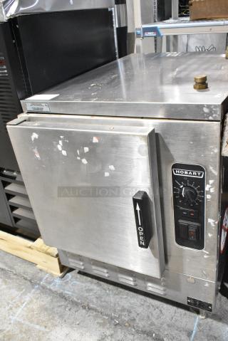 Hobart HC24EA5 Stainless Steel Commercial Countertop Electric Powered Single Deck Steam Cabinet. 208/240 Volts, 3/1 Phase.