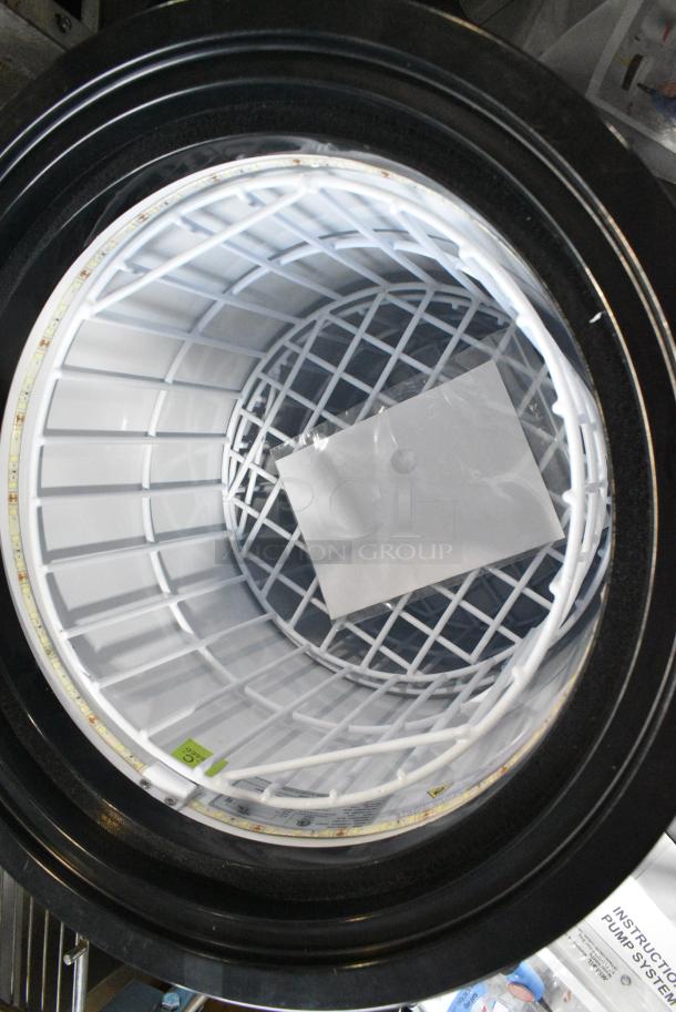 BRAND NEW SCRATCH AND DENT! Galaxy BMR2-CD Cold Drink Barrel Merchandiser Refrigerator - 2.25 cu. ft. 120 Volts, 1 Phase. Tested and Working! - Image 5 of 7