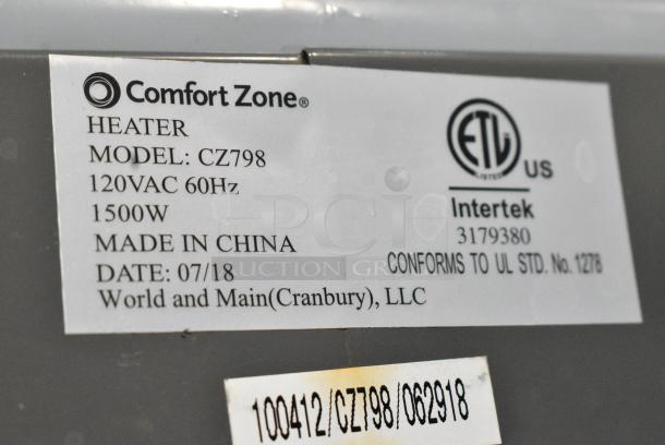 BRAND NEW SCRATCH AND DENT! Comfort Zone CZ798 Heater. 120 Volts, 1 Phase. - Image 7 of 7