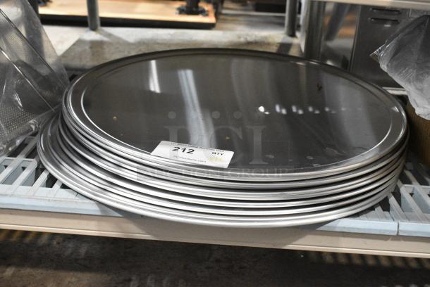 12 BRAND NEW SCRATCH AND DENT! 407PZWRIM22 Choice 22" Aluminum Wide Rim Pizza Pan. 12 Times Your Bid! - Image 1 of 4