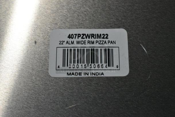 12 BRAND NEW SCRATCH AND DENT! 407PZWRIM22 Choice 22" Aluminum Wide Rim Pizza Pan. 12 Times Your Bid! - Image 4 of 4