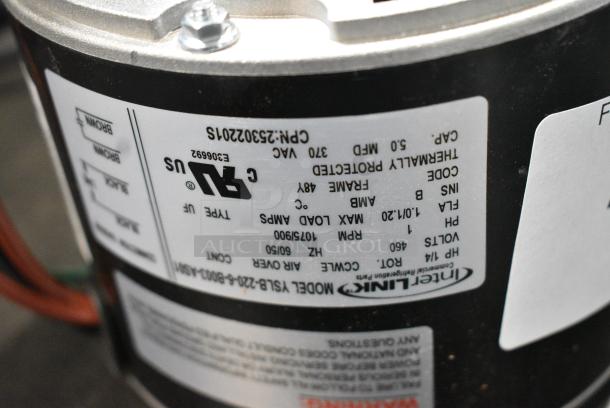 BRAND NEW SCRATCH AND DENT! Interlink YSLB-220-6-B003-AS0 Motor. 460 Volts, 1 Phase. - Image 6 of 6