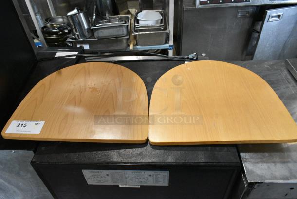 2 BRAND NEW SCRATCH AND DENT! 164CUSHWDNAT Lancaster Table & Seating Natural Finish Wood Seat for Wood Frame Chairs and Bar Stools. 2 Times Your Bid! - Image 1 of 4