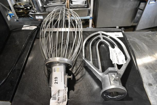 2 BRAND NEW SCRATCH AND DENT! Items Including 425BEATHL144 Hobart BBEATER-HL1484 Legacy Aluminum Flat Beater for 40 Qt. Bowls and 425DWHPHL144 Hobart DWHIP-HL1484 Legacy Stainless Steel Wire Whip for 40 Qt. Bowls. 2 Times Your Bid! - Image 1 of 11