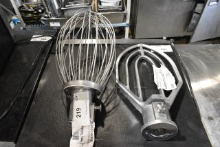 2 BRAND NEW SCRATCH AND DENT! Items Including 425BEATHL144 Hobart BBEATER-HL1484 Legacy Aluminum Flat Beater for 40 Qt. Bowls and 425DWHPHL144 Hobart DWHIP-HL1484 Legacy Stainless Steel Wire Whip for 40 Qt. Bowls. 2 Times Your Bid!