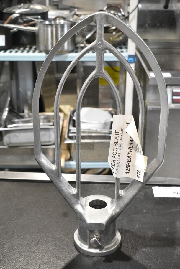 2 BRAND NEW SCRATCH AND DENT! Items Including 425BEATHL144 Hobart BBEATER-HL1484 Legacy Aluminum Flat Beater for 40 Qt. Bowls and 425DWHPHL144 Hobart DWHIP-HL1484 Legacy Stainless Steel Wire Whip for 40 Qt. Bowls. 2 Times Your Bid! - Image 5 of 11