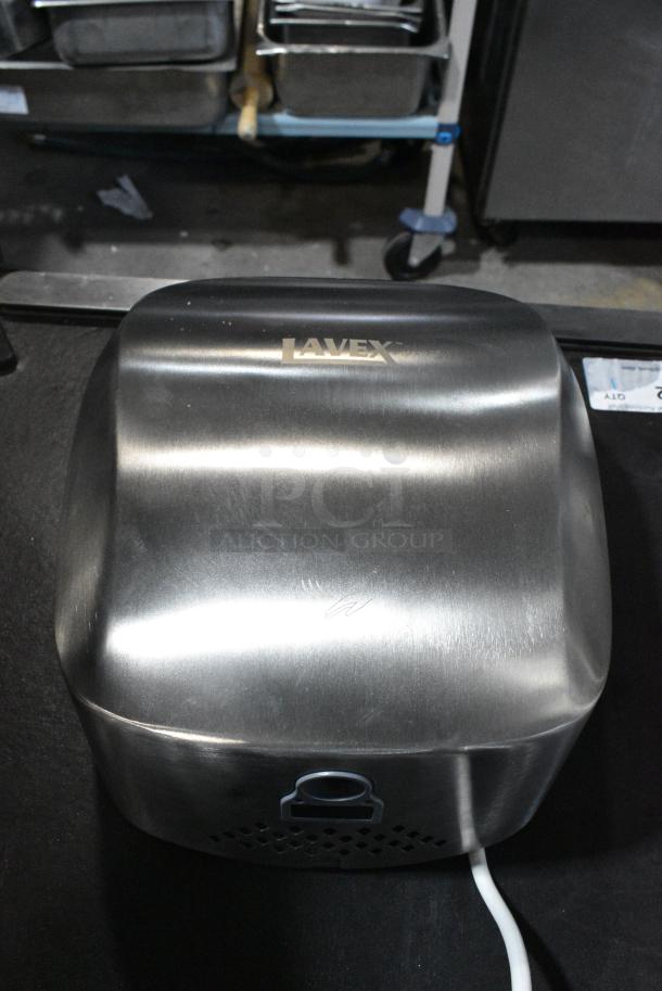 BRAND NEW SCRATCH AND DENT! Lavex 158LAVHD29 Stainless Steel High Speed Automatic Hand Dryer with HEPA Filtration - 110-130V, 1450W - Image 4 of 8