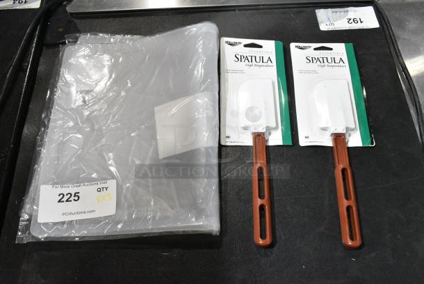 3 BRAND NEW SCRATCH AND DENT! Items Including 407FXLID1 Flexsil Lid Full Size High-Heat Silicone Steam Table / Hotel Pan Lid and 2 Vollrath Poly Spatulas. 3 Times Your Bid! - Image 3 of 7