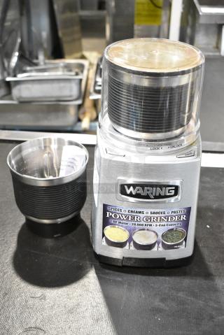 BRAND NEW SCRATCH AND DENT! Waring WSG60 3 Cup Commercial Spice Grinder - 120V Tested and Working!