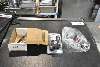 3 BRAND NEW SCRATCH AND DENT! Items Including Midland Biztalk, Robertshaw TS11J-2211-1-0 Safety Valve; 3/8" NPT; Gas In / Out: 3/8"; Pilot In / Out: 3/16". 3 Times Your Bid!