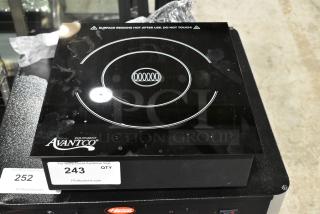 BRAND NEW SCRATCH AND DENT! Avantco 177DC1800 Drop-In / Countertop Induction Range / Cooker with Remote Control. 120 Volts, 1 Phase.