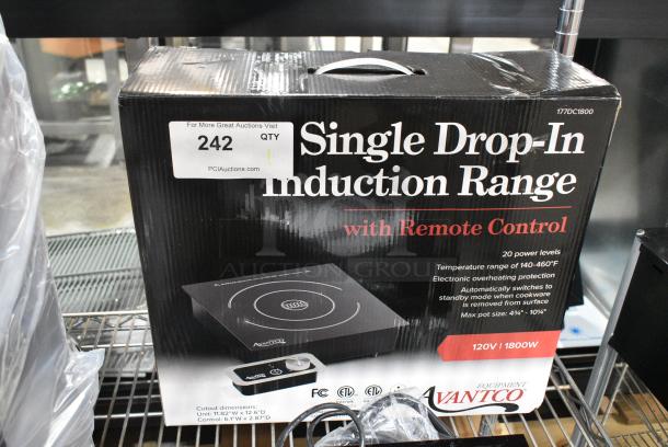 BRAND NEW SCRATCH AND DENT! Avantco 177DC1800 Drop-In / Countertop Induction Range / Cooker with Remote Control. 120 Volts, 1 Phase. - Image 2 of 4