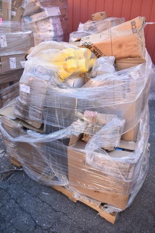 15 BRAND NEW! Boxes Including Food Container Lids, Foil Pans, Toilet Seat Covers. 15 Times Your Bid!