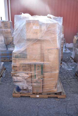 28 BRAND NEW! Boxes Including Choice To Go Containers, 2 Box 433NHT006 Choice Extra Large Size Grey "Thank You" Medium-Duty Plastic T-Shirt Bag - 450/Case, Choice Round Foil Takeout Containers, 612FS4255HD Choice Half Size Heavy-Duty Foil Steam Table Pan Medium 2 3/16" Depth - 100/Case. 28 Times Your Bid!