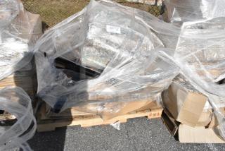 15 BRAND NEW! Boxes Including 164CUSHWGBK Lancaster Table &amp; Seating Spartan Series 2 1/2" Black Vinyl Padded Seat for Chair and Barstool, 50012DWPLAKR EcoChoice 12 oz. Smooth Double Wall Kraft Compostable Paper Hot Cup - 500/Case. 15 Times Your Bid!