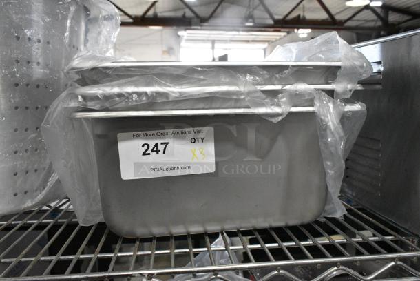 3 BRAND NEW SCRATCH AND DENT! Vigor 24711622 Full Size 6" Deep Anti-Jam Stainless Steel Steam Table / Hotel Pan - 22 Gauge. 3 Times Your Bid! - Image 2 of 3