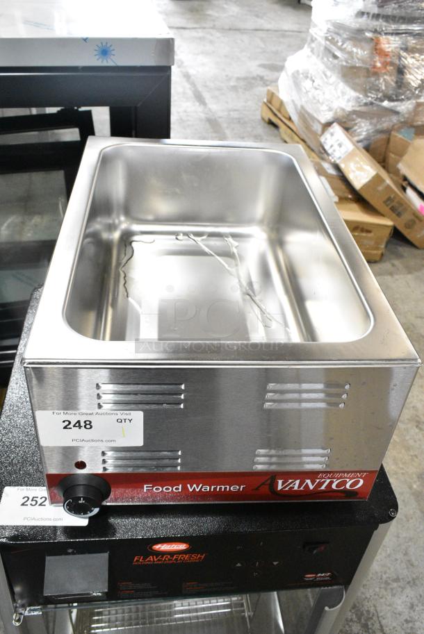 BRAND NEW SCRATCH AND DENT! 2024 Avantco 177W50 Stainless Steel Commercial Countertop Food Warmer. 120 Volts, 1 Phase. Tested and Working! - Image 1 of 6