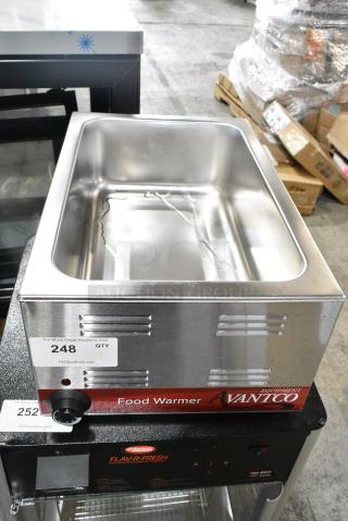 BRAND NEW SCRATCH AND DENT! 2024 Avantco 177W50 Stainless Steel Commercial Countertop Food Warmer. 120 Volts, 1 Phase. Tested and Working!