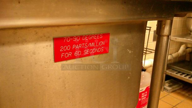 TRIPLE BASIN STAINLESS STEEL UTILITY SINK! - Image 3 of 7