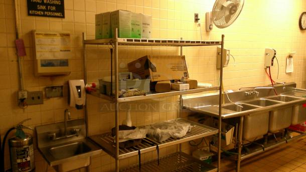 TRIPLE BASIN STAINLESS STEEL UTILITY SINK! - Image 5 of 7