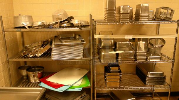 4 TIER SHELVES WITH KITCHEN ACCESSORIES! - Image 2 of 7