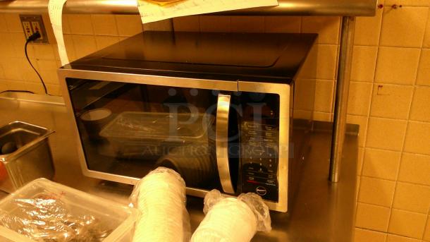 STAINLESS STEEL DESK WITH DRAWERS! WITH MAGIC CHEF MICROWAVE, & SMALL STAINLESS DESK! - Image 4 of 6