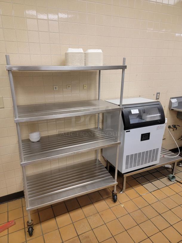 COMMERCIAL ICE MAKER MODEL WQJR-B01, STAINLESS SHELF  2'X20"X3' - Image 1 of 4