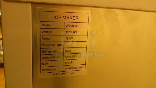 COMMERCIAL ICE MAKER MODEL WQJR-B01, STAINLESS SHELF  2'X20"X3' - Image 4 of 4