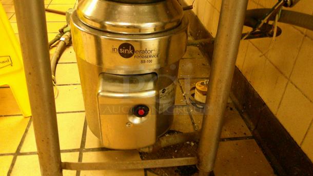 STAINLESS DOUBLE BASIN UTILITY SINK!
BUYER MUST REMOVE - Image 4 of 6